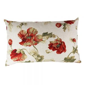 Almofada Linho Red Flower | Homeart - Design e Decoração de Interiores | 18000481