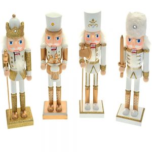 Soldado Madeira Branco e Dourado | Homeart - Design e Decoração de Interiores | 19000900