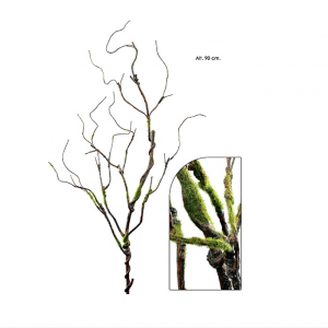 Galho Tronco Twig Planta Tronco Decorativo, imitação perfeita de natural, com musgo Lindíssimo para arranjos florais