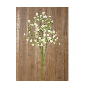 Pé de Gypso Cor Creme Pé de Flor Gypso Flor muito bonita para arranjos florais Artificial, imitação perfeita do natural