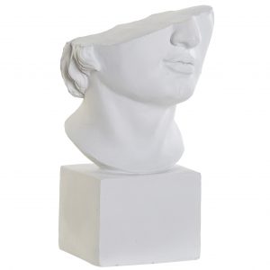 Figura Busto em Resina Branco Bonita peça decorativa imagem busto