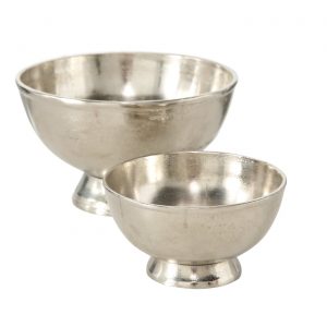Taça em Alumínio - Grande Bonita taça redonda em alumínio Muito bonita para arranjos florais (centros de mesa)