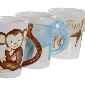 Caneca Cerâmica - Macaco Bonita caneca com imagem macaco Em Cerâmica