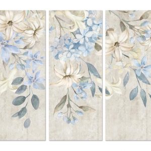 Conjunto de 3 Telas Pintura Flores Lindo conjunto de 3 telas com pintura muito suave As medidas referidas são as de cada tela
