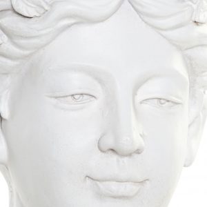 Vaso em Fibra de Visdro - Busto Mulher Bonito Vaso em forma de Busto de Mulher Resina Efeito gasto/envelhecido