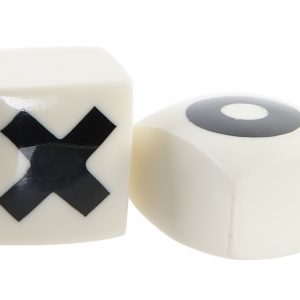 Jogo do Galo Osso e PVC - Branco Bonito e útil jogo do galo em osso e pvc