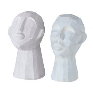 Busto Decorativo Homem - Direita Busto decorativo em Magnésia Monocolor (aspeto cimento cinza)