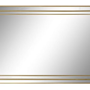 Espelho Retangular - Pormenor Dourado Bonito Espelho com pormenores dourados