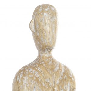 Figura/Estatueta Madeira e Meta - Homem Bonite peça decorativa em madeira e metal Efeito Decapé