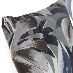 Conjunto de 2 Almofadas Decorativas (folhas- rosa e azul) Conjunto de 2 bonitas almofadas decorativas Imagem folhas (cinza - rosa e azul) Poliester (inclui enchimento)