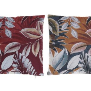 Conjunto de 2 Almofadas Decorativas (folhas- bordaux e laranja) Conjunto de 2 bonitas almofadas decorativas Imagem folhas (fundo bordaux e laranja) Poliester (inclui enchimento)