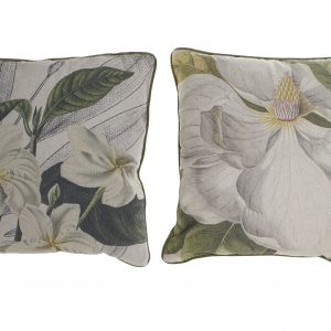 Conjunto de 2 Almofadas Decorativas - Folhas Verdes Conjunto de 2 bonitas almofadas decorativas Folhas Verdes Poliester (inclui enchimento) Preço do conjunto (cada almofada fica a 21€)