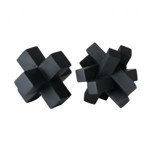 Peça Decortiva Abstrata - Preta (Mod. Aleatório) Peça abstrata para decoração Pode funcionar também como pisa papéis Em poliresina