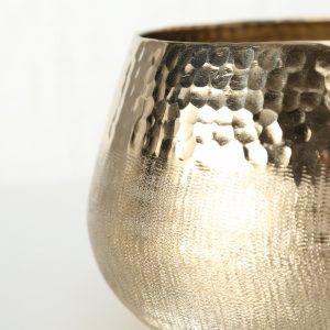Jarra Alumínio Dourado - Grande Bonita jarra/pote em alumínio dourado
