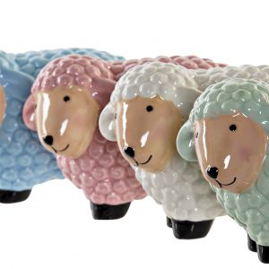 Mealheiro Ovelha - Verde Água Bonito Mealheiro em Formato Ovelha Em Cerâmica Cor Verde Água