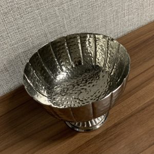 Taça com Pé Bonita Taça cor Níquel