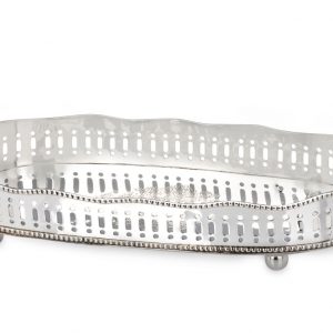 Tabuleiro Cobre/Latão Oval – Médio Bonito Tabuleiro com Gravação Material de Alta Qualidade e Durabilidade