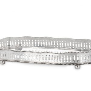 Tabuleiro Cobre/Latão Oval – Grande Bonito Tabuleiro com Gravação Material de Alta Qualidade e Durabilidade