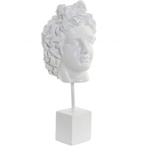 Figura Decorativa Busto - Mitologia Figura Busto em Resina - Branca