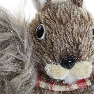 Figura Esquilo de Natal Bonita Esquilo Decorativo de Natal