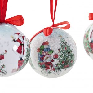 Pendente Bola para Árvore de Natal Pendente bola para árvore de Natal em PVC Modelo aleatório