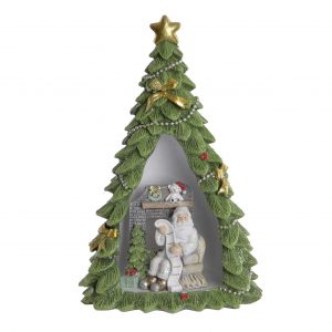 Árvore de Natal em Resina com Led Bonita árvore de Natal decorativa em resina com luz led