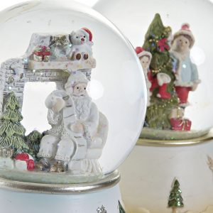 Globo Musical de Natal - Branco Bonito Globo Musical de Natal Versão Branco