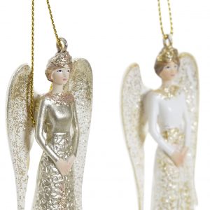 Pendente Anjo em Resina para Árvore de Natal Bonito pendente para árvore de Natal em forma de Anjo Material: Resina Modelo aleatório