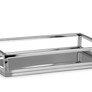 Bandeja Retangular em Aço Inoxidável - Grande Bonita Bandeja em Aço Inoxidável Retangular De excelente qualidade e design muito simples