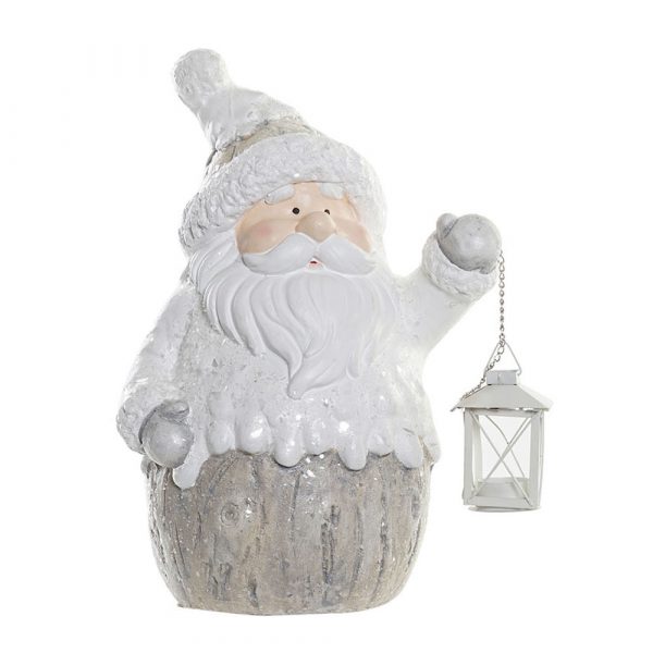 Figura Decorativa Grande - Pai Natal com Lanterna