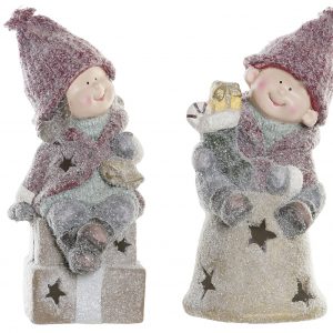 Figura Cerâmica LED Grandes Dimensões - Menina Bonita peça decorativa em Cerâmica com LED (pilhas) De grandes dimensões - 43 cms Menina