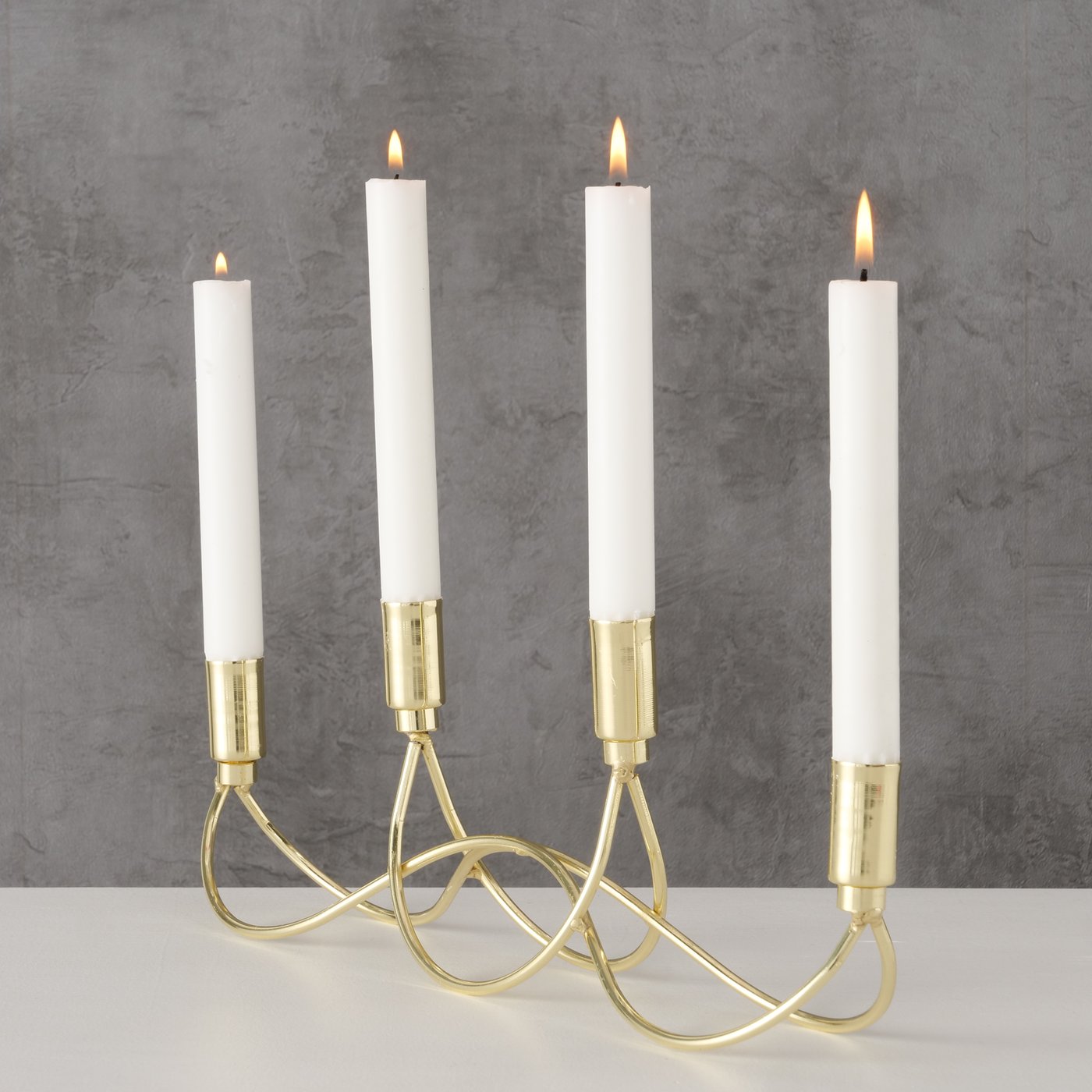 Castiçal em Metal Dourado | Homeart - Loja - Design e Decoração de ...