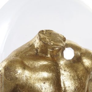 Campânula Busto Bonita e distinta peça decorativa Campànula em vidro com busto e resina