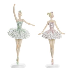 Bailarina – Figura Decorativa (Rosa) Bonita peça decorativa bailarina em resina Rosa