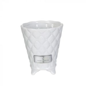 Jarra Cerâmica com Pés - Branca Bonita e elegante jarra/vaso Em cerâmica branca