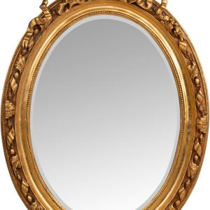Espelho Barroco - Cor Ouro Bonito espelho estilo barroco Moldura de madeira e gesso com pintura epoxi dourada