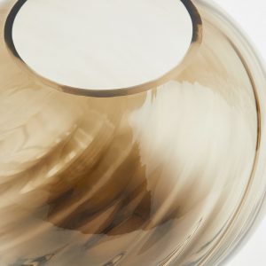 Jarra Redonda "Bola" - Bege Bonita jarra vidro bege