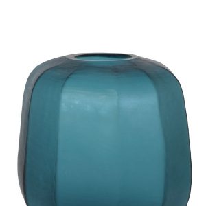 Jarra Vidro Soprado - Azul Bonita Jarra em Vidro, feita soprado, feita à mão Em Azul