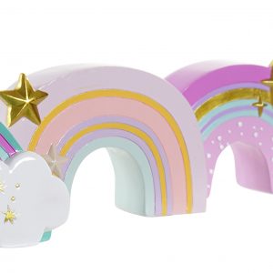 Mealheiro Arco-Íris - Cor:1 Bonito mealheiro em forma de arco-íris