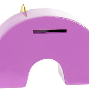 Mealheiro Arco-Íris – Cor:3 (Estrelas Douradas) Bonito mealheiro em forma de arco-íris