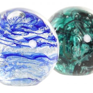 Pisa Papéis Vidro – Azul Bonito Pisa Papéis em Vidro Azul