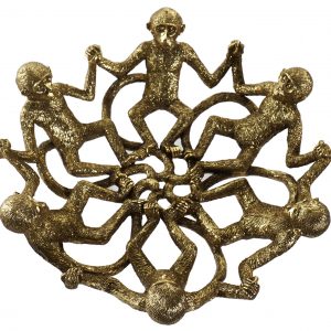 Centro Mesa / Bandeja - Macacos Bonita e Original Bandeja ou Centro de Mesa em Resina - Macacos