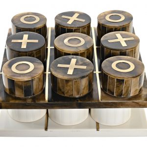 Jogo Galo Resina/Metal - Castanho Bonito, Original e Decorativo Jogo do Galo Resina/Metal – Castanho