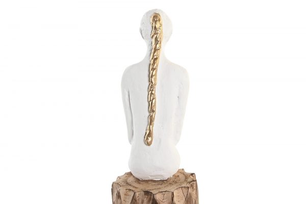 Figura Decorativa - Madeira/Resina (Alta)