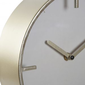 Relógio de Mesa - Metal Dourado Bonito relógio de mesa com pé Em metal dourado mate