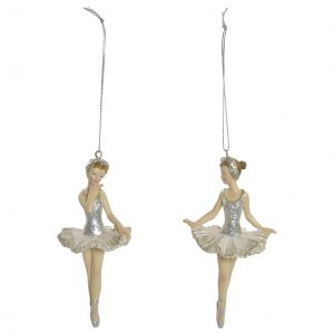 Dec. Pendente Bailarina (Mod./Cor aleatório) Bonita decoração pendente bailarina em resina