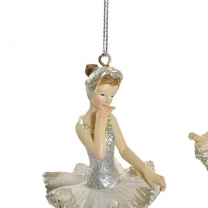 Dec. Pendente Bailarina (Mod./Cor aleatório) Bonita decoração pendente bailarina em resina