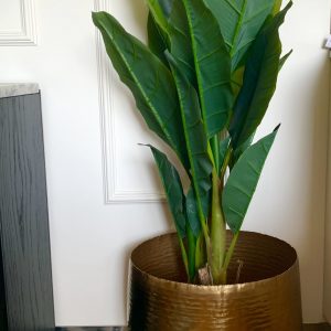 Vaso Metal Dourado – Grd. Bonito Vaso em Metal Dourado