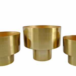 Taça Metal Dourada - Média Bonita Taça em Metal Dourado
