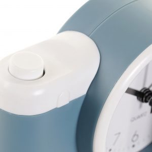 Relógio Despertador PVC e Vidro - Máq. Fotográfica - Azul turquesa Bonito e original relógio despertador